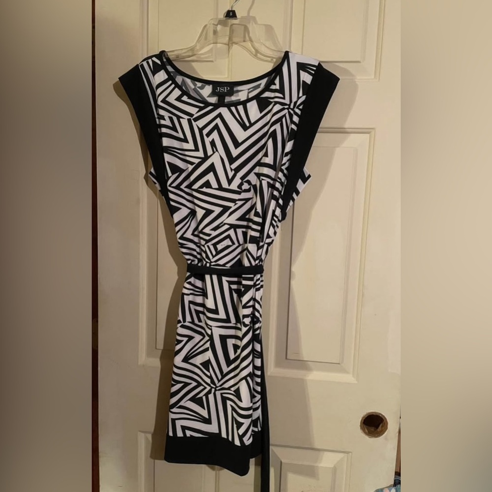 Monochrome Asymmetrical Dress by JBS